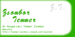 zsombor temmer business card